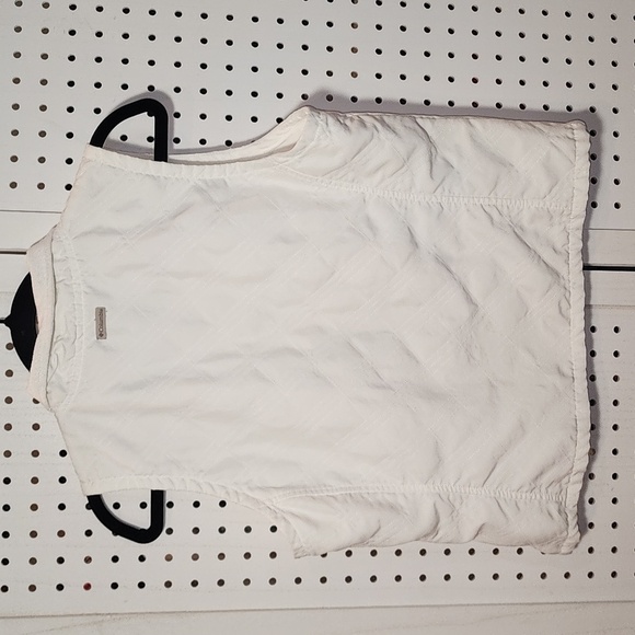 Columbia size PM White Vest Full Zip Lightweight - Picture 6 of 7